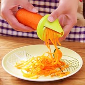 Resim 1 adet Mükemmel Anneler Günü Hediyesi: Yeşil ve Sarı, Plastik, Manuel Kullanım, Ev Kullanımı İçin İdeal - Döner Bıçaklı Mutfak Çok Fonksiyonlu Spiralizer, Sebze Spiralizeri|Dekoratif Mutfak Aracı|Dayanıklı Mutfak Aracı, Sebze Dilimleyici 