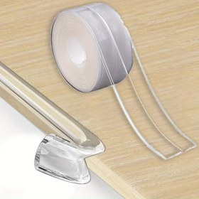 Resim 1 Rulo Şeffaf PVC Su Geçirmez Yapışkan Bant - Mutfak Tezgahları ve Köşeler için Kolay Uygulanabilen, Dayanıklı & Esnek Tasarım, Beyaz Renkli Mutlaka Koruma Bandı 