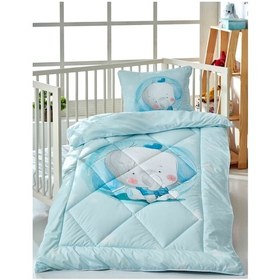 Resim Komfort Home B3 Dijital Baskılı Termal Kumaş Bebek Yorgan Seti 