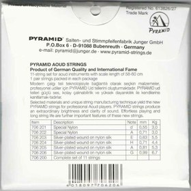 Resim Profesyonel Türk Ud İçin Pyramid Ud Teli YPSO-706 