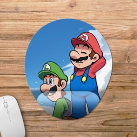 Resim Super Mario Bilek Destekli Mousepad Model - 3 Oval 