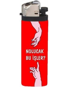 Resim Çakmak Nolucak Bu İşler Sanat Tasarımlı Full Kaplamalı Gazlı Çakmak 