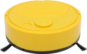 Resim Miokycl Robot Elektrikli Süpürge Çok Fonksiyonlu USB Şarj Mini Akıllı Süpürme Robotu Fayans Halı Zemin İçin (Sarı) 