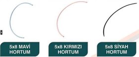 Resim 5x8 Mavi – Kırmızı - Siyah Hortum 