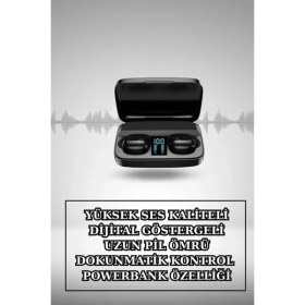 Resim Kablosuz Bluetooth Kulaklık ve Kordon Hediyeli Akıllı Saat Nabız Ölçer Uzun Pil Ömrü 