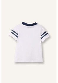 Resim Defacto Oversıze Kısa Kollu Polo Tişört Erkek Bebek G7483a526smwt34 Beyaz-wt34 