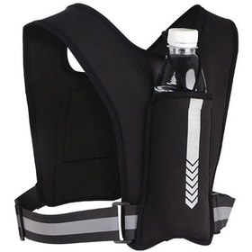 Resim Yansıtıcı Yelek Çantası Sırt Çantası Açık Hava Sporları Koşu, Yürüyüş İçin Göğüs Çantası - Siyah / Standart Çok Renkli 