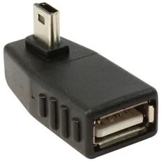 Resim Ti-Mesh Mini 5P M 90Derece Yan Açı / Usb A F - Nickel/Black 