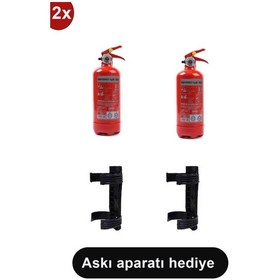 Resim Yangın Tüpü Söndürücü Askısı Plastik 2 adet , 1 kg 2 Adet Araç Tü 