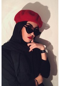 Resim Elif İç Giyim Fransız Keçe Bordo Ressam Bere Bordo 