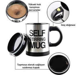 Resim Karıştırıcı Özellikli Mikser Kupa Bardak Kompakt Taşınabilir Mug 