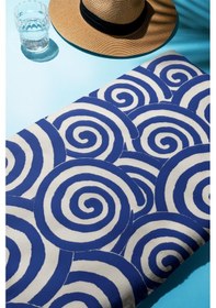 Resim Dijital Baskı Plaj Deniz Havlusu Modern Desenli Peştamal Hvl0216 Renkli 