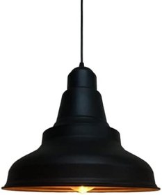 Resim Rsylight Retro Metal Sarkıt Avize Rustik Tekli Sarkıt Siyah Cafe Mutfak Aydınlatma Siyah RYS000900 