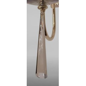 Resim PremiumPort Bal Rengi Kristal Avize Taşı, Kontes Avize Modeline Uyumlu, Hediye Metal Halka ile 