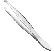 Resim Pandoraplanet Bayan Için Gümüş Ton Eğimli Düz Uç Metal Saç Kaş Cımbız Kozmetik Aracı (Yurt Dışından) 