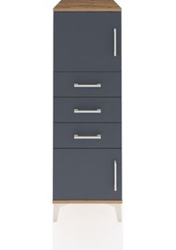 Resim Kronos Dolap Tek Raflı 3 Çekmeceli 2 Kapaklı 44x59x134 Çam-an... Çam 