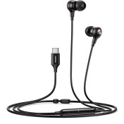 Resim USB C Kablolu ve Mikrofonlu Kulaklık Kulak Içi USB C Kulaklık iPad Pro, Pixel 3, Xperia 5, Galaxy S20 Vb. ile Uyumludur. 