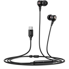 Resim USB C Kablolu ve Mikrofonlu Kulaklık Kulak Içi USB C Kulaklık iPad Pro, Pixel 3, Xperia 5, Galaxy S20 Vb. ile Uyumludur. 