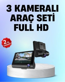 Resim shopwave Full HD 1080P 3 Kameralı Araç DVR – Gece Görüşlü ve G-Sensörlü Güvenlik Çözümü 