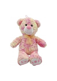 Resim Sevimli Oyuncak Peluş Renkli Ayı Uyku Arkadaşı 35 Cm Pembe 