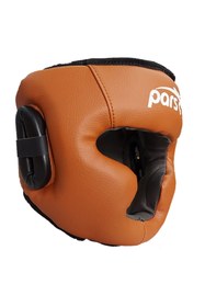 Resim Pars Protec Tam Koruyucu Kapalı Antrenman Kaskı Kahverengi 