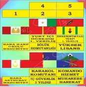Resim 5'Li Birleştirilmiş Şerit Rozet Çok Renkli 