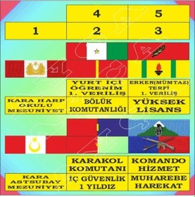 Resim 5'Li Birleştirilmiş Şerit Rozet Çok Renkli 