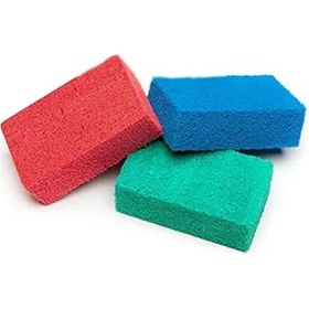 Resim Karışık Renkli 3'lü Paket Ayakkabı Boya Ve Cila Süngeri 