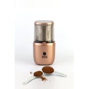 Resim Çıkarılabilir Hazneli Kahve ve Baharat Öğütücü Elektrikli Grinder Rosegold Marka: TROYA