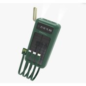 Resim Genel Markalar Acl Pw61 30000 Mah Solar Led Fenerli Lcd Göstergeli Micro Type C Lightning Kablolu 