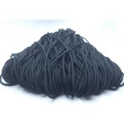 Resim Be Beauty Siyah Renkte 6 mm Polyester Eşofman Kapşon Bağcık Hamak Ipi (10 mt Makaraya Sarılı Halde) 