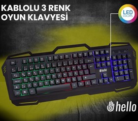 Resim Hello HL-4730 Kablolu Oyuncu Gaming Klavye 