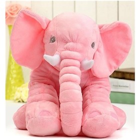 Resim 65 Cm Yumuşacık Uyku Arkadaşı Fil Pembe 
