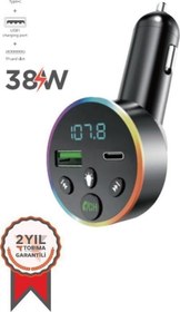 Resim G13 38W PD Şarj Özellikli Dijital Göstergeli Bluetooth Fm Transmitter 