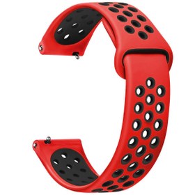 Resim Microsonic Samsung Gear S3 Classic Rainbow Gently Band Kordon Kırmızı Siyah 