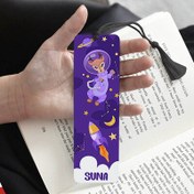 Resim Çocuğa Hediye Astronot Geyik Desenli Kitap Ayracı 