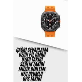 Resim Yeni Nesil Çağrı Cevaplayabilen 47 Mm Titreşimli Çok Fonksiyonlu Akıllı Saat 