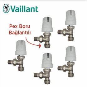 Resim Vaillant Pex Köşe Termostatik Radyatör Vanası(5'li Ekonomik Paket) 