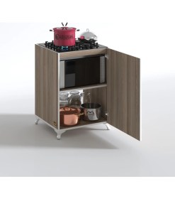 Resim Kenzlife ocak dolabı benek crd 85*60*56 hazır mutfak ankastre gömme ocak için arkalıksız 