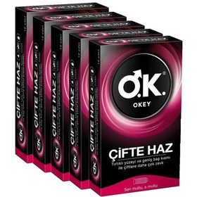 Resim Okey Çifte Haz Prezervatif 10'lu x 5 