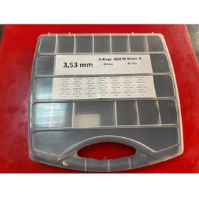 Resim TEKLAS 3.53 mm 90 shore(yüksek basınca dayanıklı) Oring Seti Kutusu 367 adet oring 