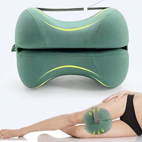 Resim Uyku için Bacak Yastığı Fermuarlı Ergonomik Diz Arası Yastık Yıkanabilir Kılıf Kadınlar için Bacak Pozisyoner 