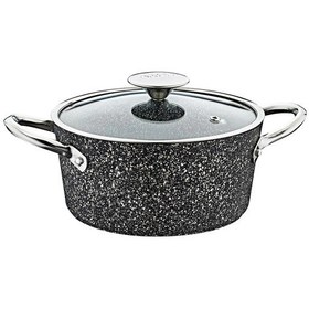 Resim 3116 28cm Granit Tencere Siyah 