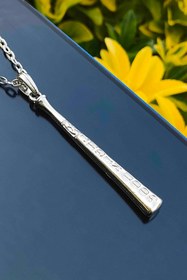 Resim TREND COLLECTİON Antik Gümüş Kaplama Harley Quinn Beyzbol Sopası Kolye 