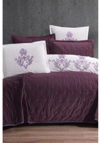 Resim Çeyiz Diyarı La Donna 10 Parça Çeyiz Seti Mürdüm Mürdüm 