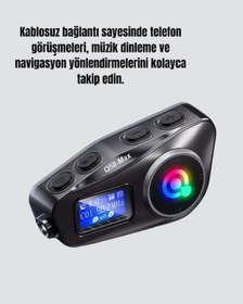 Resim 500 Metre İnterkom Mesafeli Kask Kulaklığı Gürültü Engelleyici 