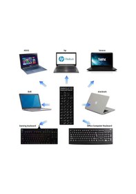 Resim Silinmez Kalite Arapça Klavye Sticker Etiketi Laptop / Pc Uyumlu Pvc Arabic Keyboard Sticker 