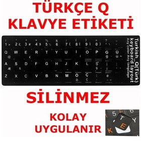 Resim Türkçe Q Klavye Etiketi Notebook Klavye Sticker Laptop Pc Sticker 