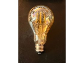 Resim Mikasso 3 Watt A70 Modeli 190 Lümen Dimmerli Amber Camlı Ledli Rustik Ampul 