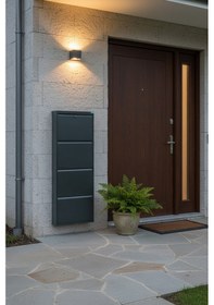 Resim Metal Ayakkabılık 4 Lü Antrasit Kilitli Model Antrasit 